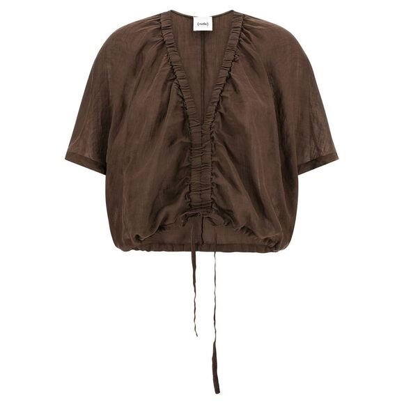 Nude Women Cropped Blouse